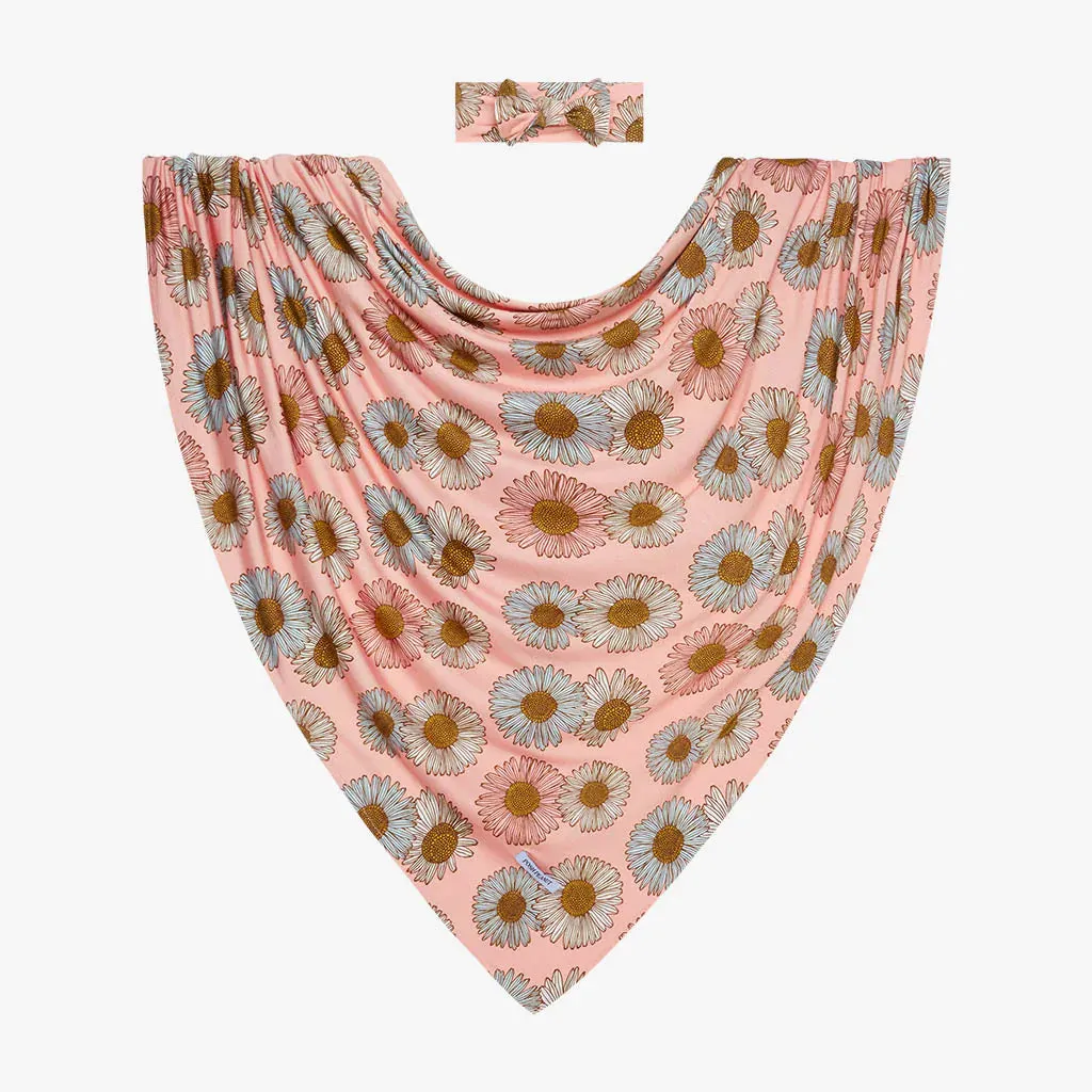 Posh Peanut Millie-Infant Swaddle and Headwrap Set
