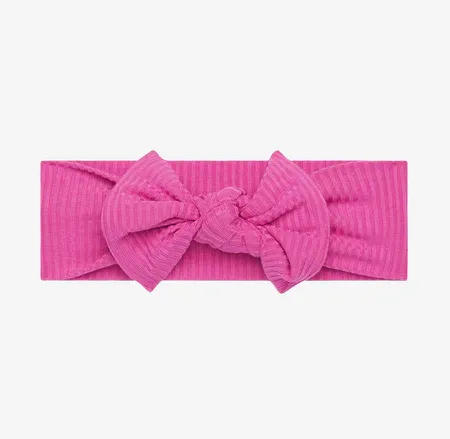 Posh Peanut Solid Ribbed Infant Swaddle & Headwrap Set - Posh Violet