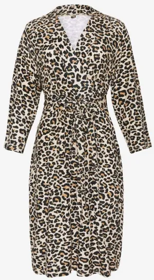Posh Peanut Tan Lana Leopard Mommy Robe