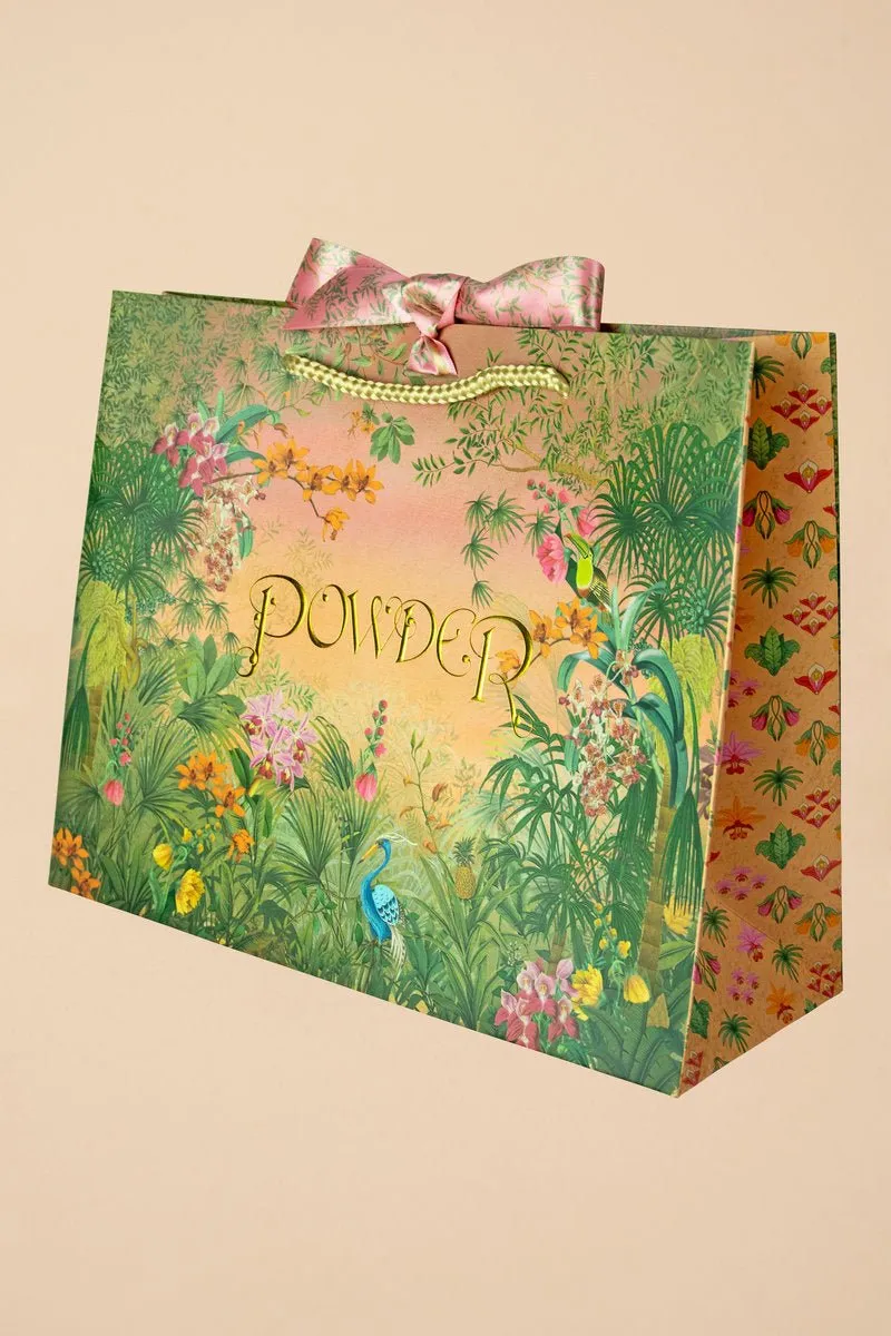 Powder Large Quilted Washbag - Exotic Evening Ink