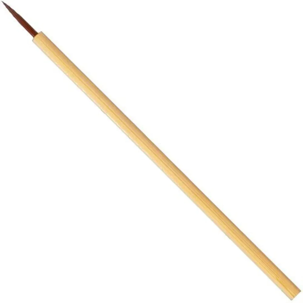 Precision Fine Eyeliner Brush with Cover & FSC&reg; Certified Bamboo Handle - 3.15" Long / 50 Pieces Per Bag X 24 Bags = Case of 1,200