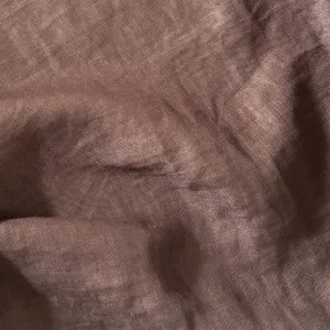 Preorder Mocha (256) plain colour linen 150gsm