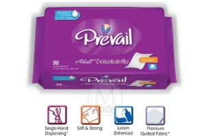 Prevail Premium Washcloths 96ct REFILL Pack (by the Each)