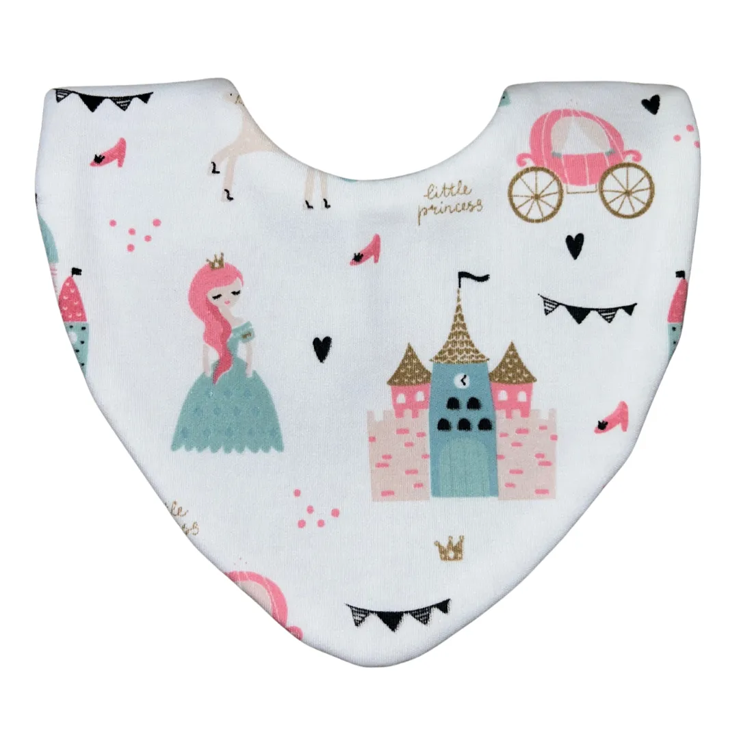 Princess Bundle of 3 Waterproof Dribble Bibs