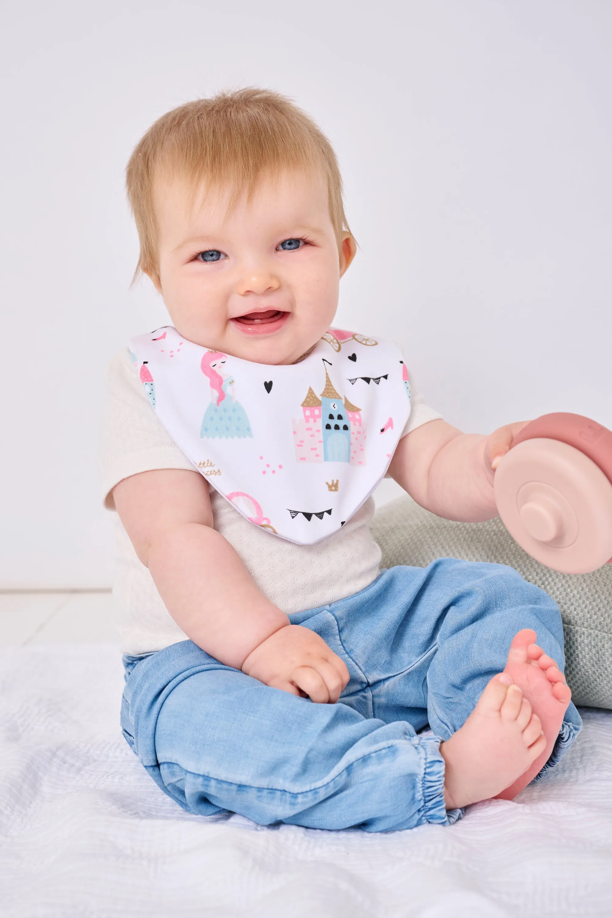 Princess Bundle of 3 Waterproof Dribble Bibs
