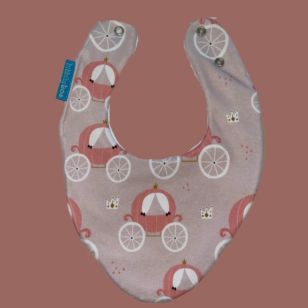 Princess Carriage Waterproof Dribble Bib
