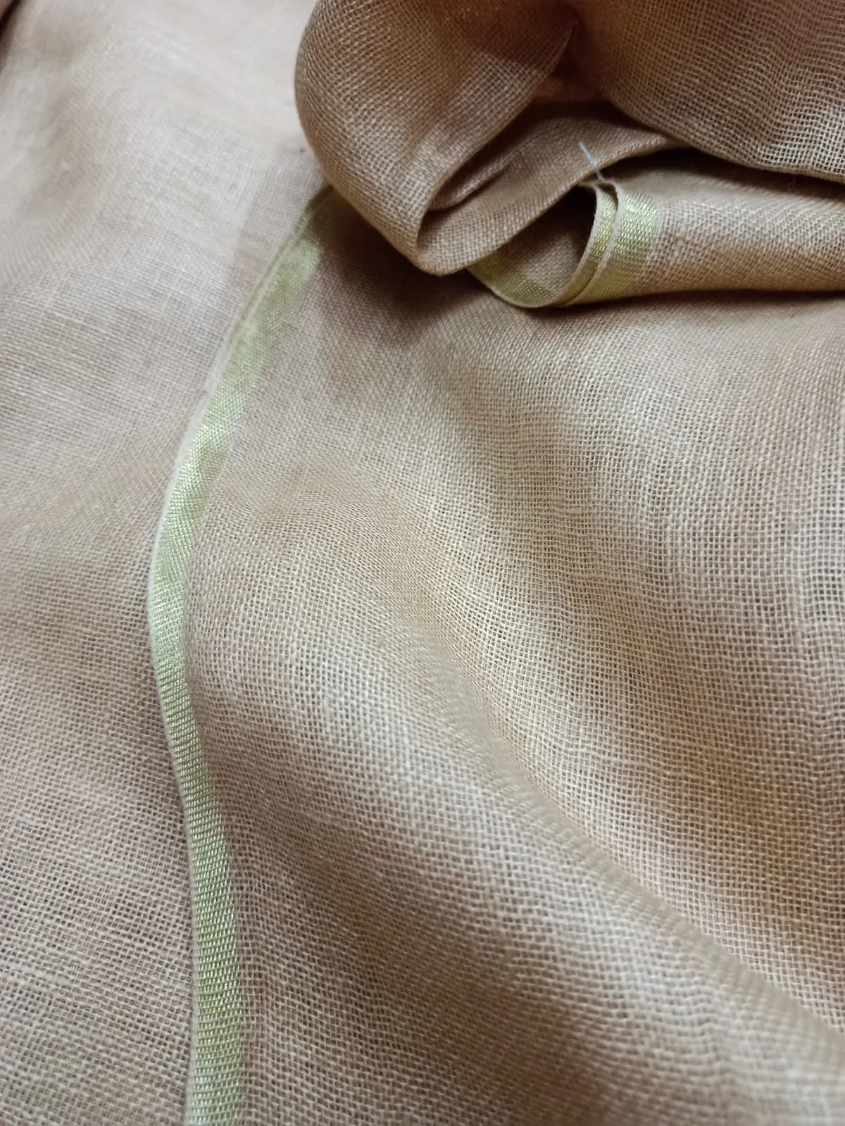 Pure Linen By Linen Gauze Fabric
