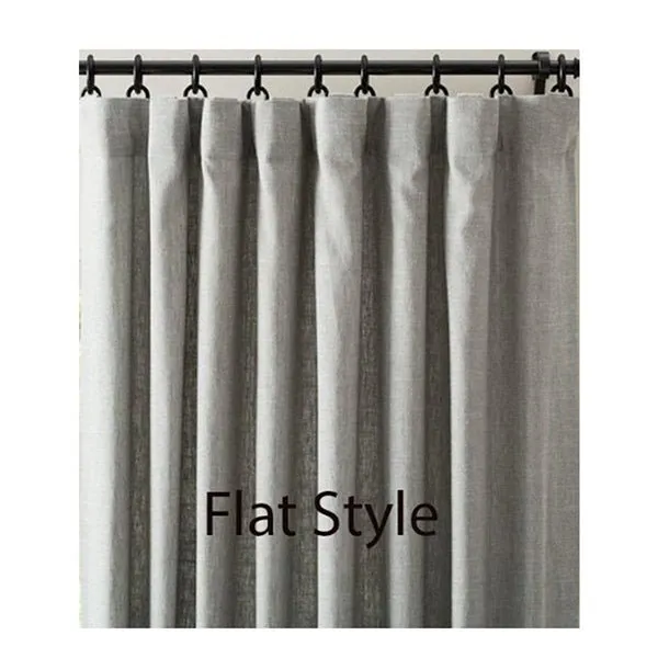 Quilted Curtain Border - Color Block Curtains - Set of 2