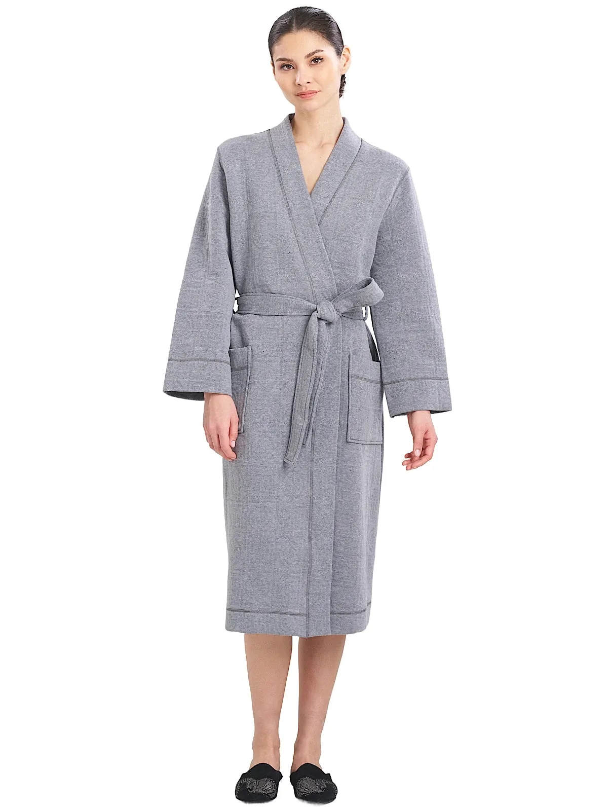 Quilted Infinity Jacquard Robe