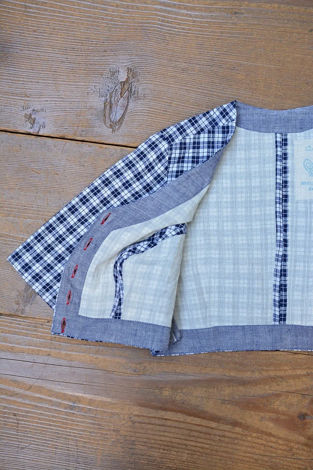 Quilted Khadi Blouse - Maastricht Checks