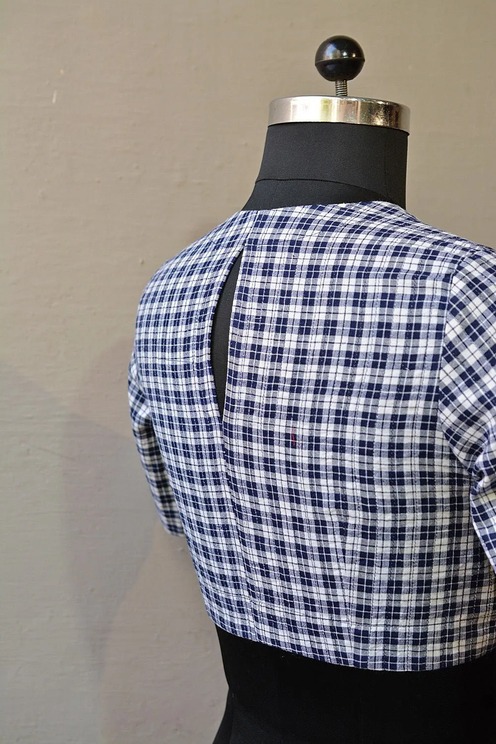 Quilted Khadi Blouse - Maastricht Checks