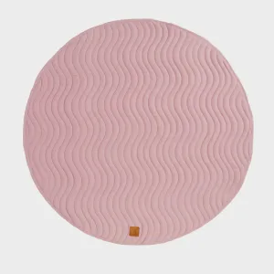 Quilted Reversible Linen Playmat - Blush Pink