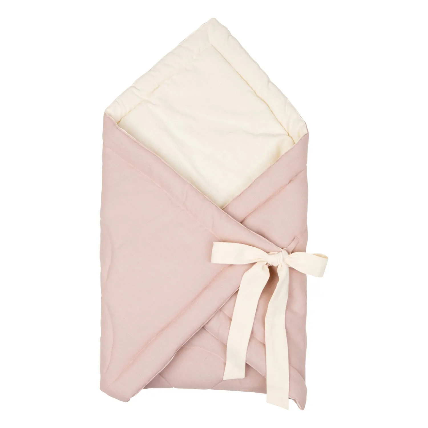 "Powder Pink" Linen Flower Baby Horn