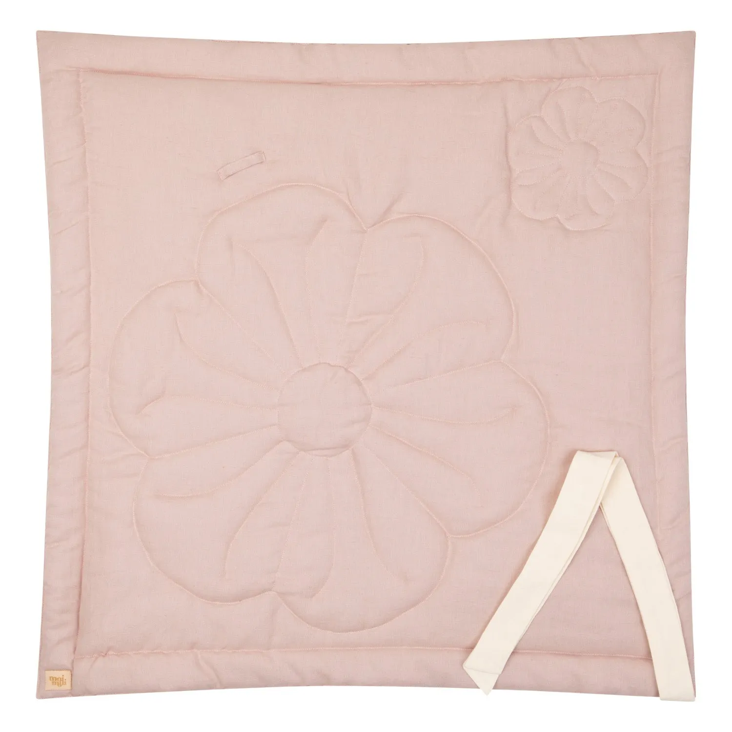 "Powder Pink" Linen Flower Baby Horn
