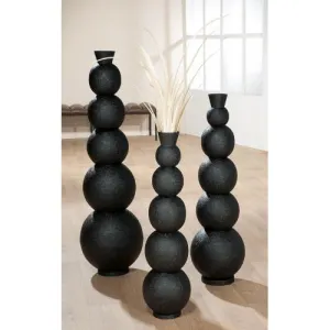 "Rotunda" Black Large Vase £121