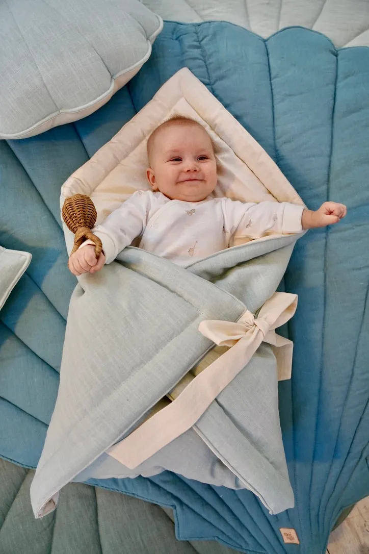 "Sand" Linen Flower Baby Horn