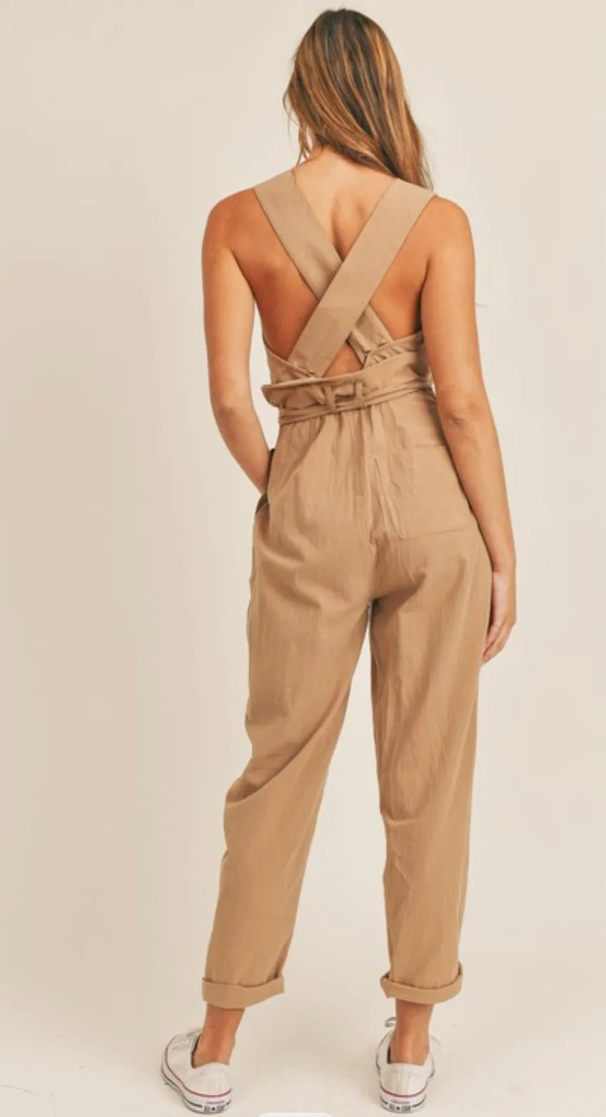 "The Carmen" Linen Jumpsuit
