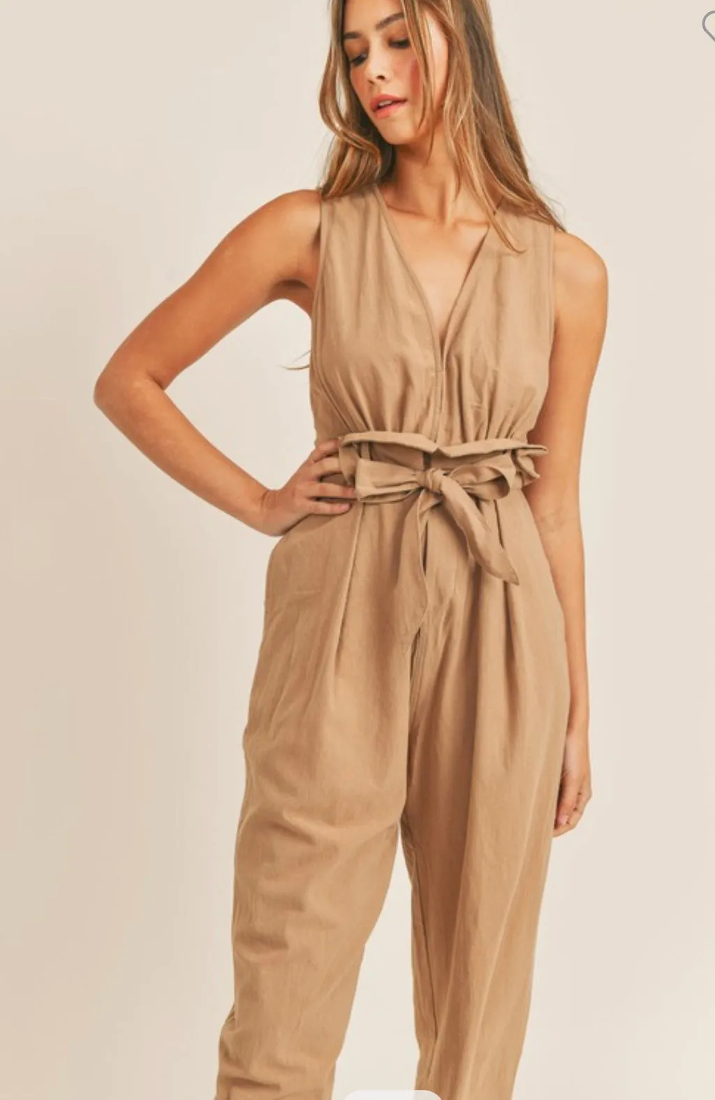 "The Carmen" Linen Jumpsuit