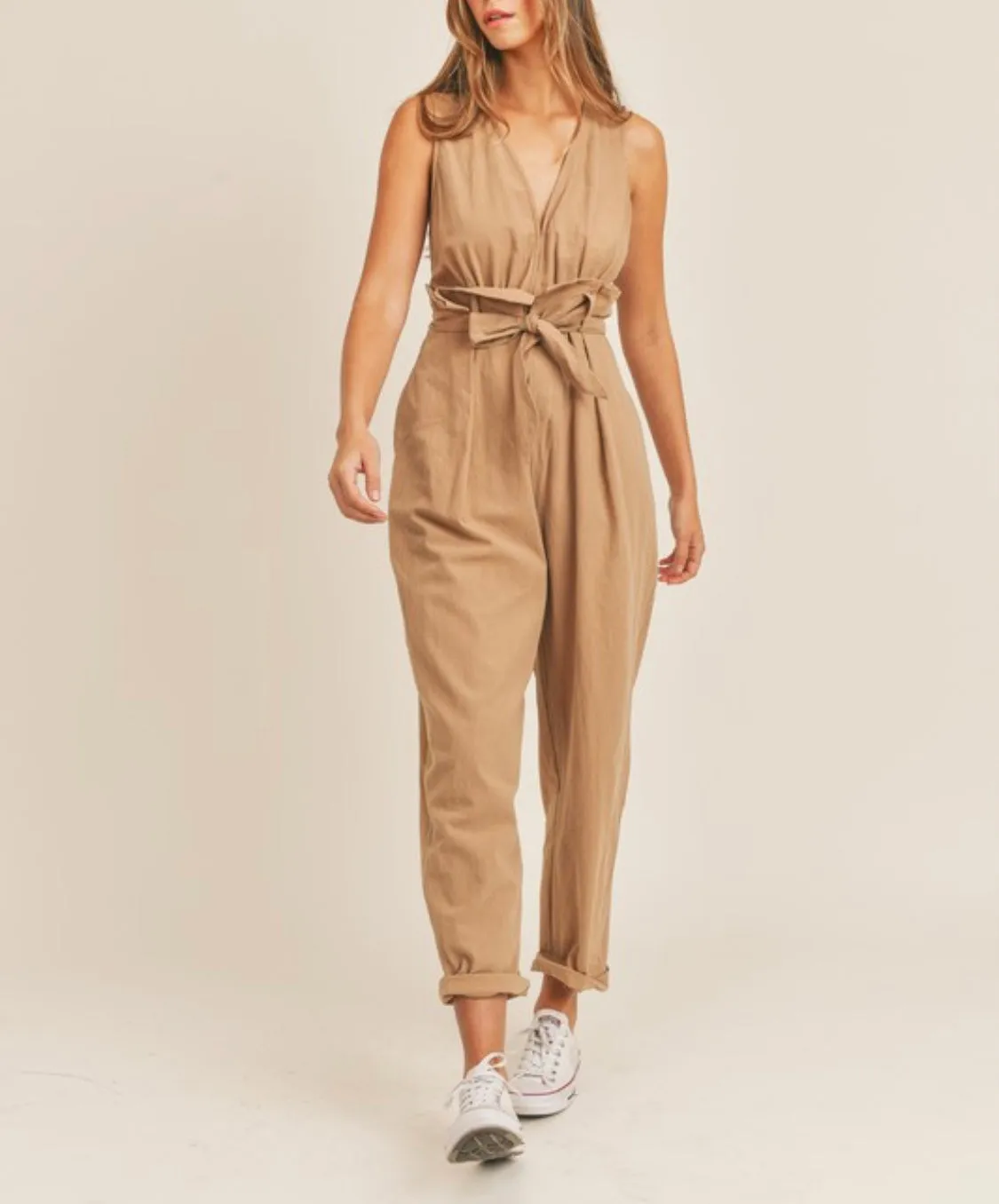 "The Carmen" Linen Jumpsuit