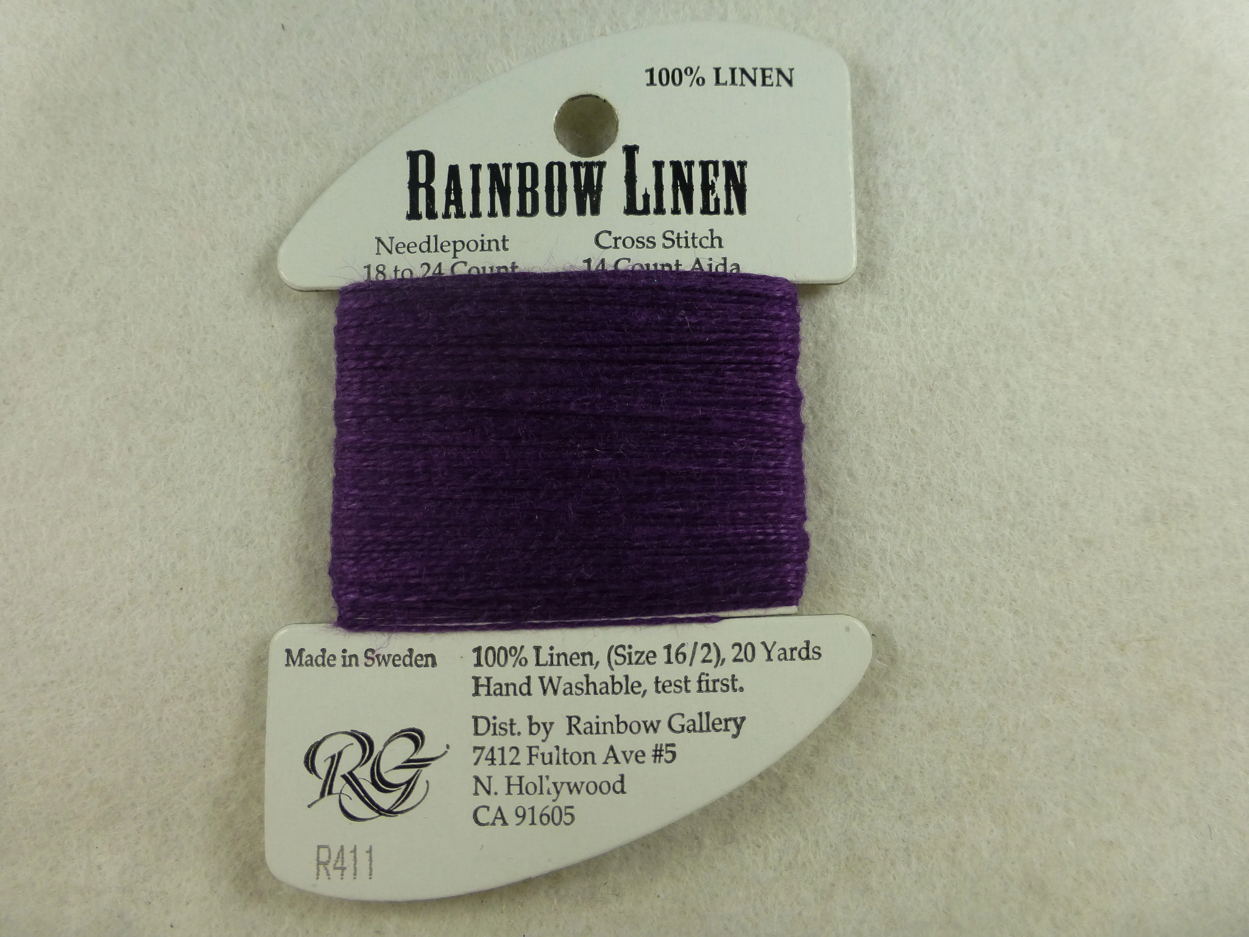 Rainbow Linen R411 Deep Violet