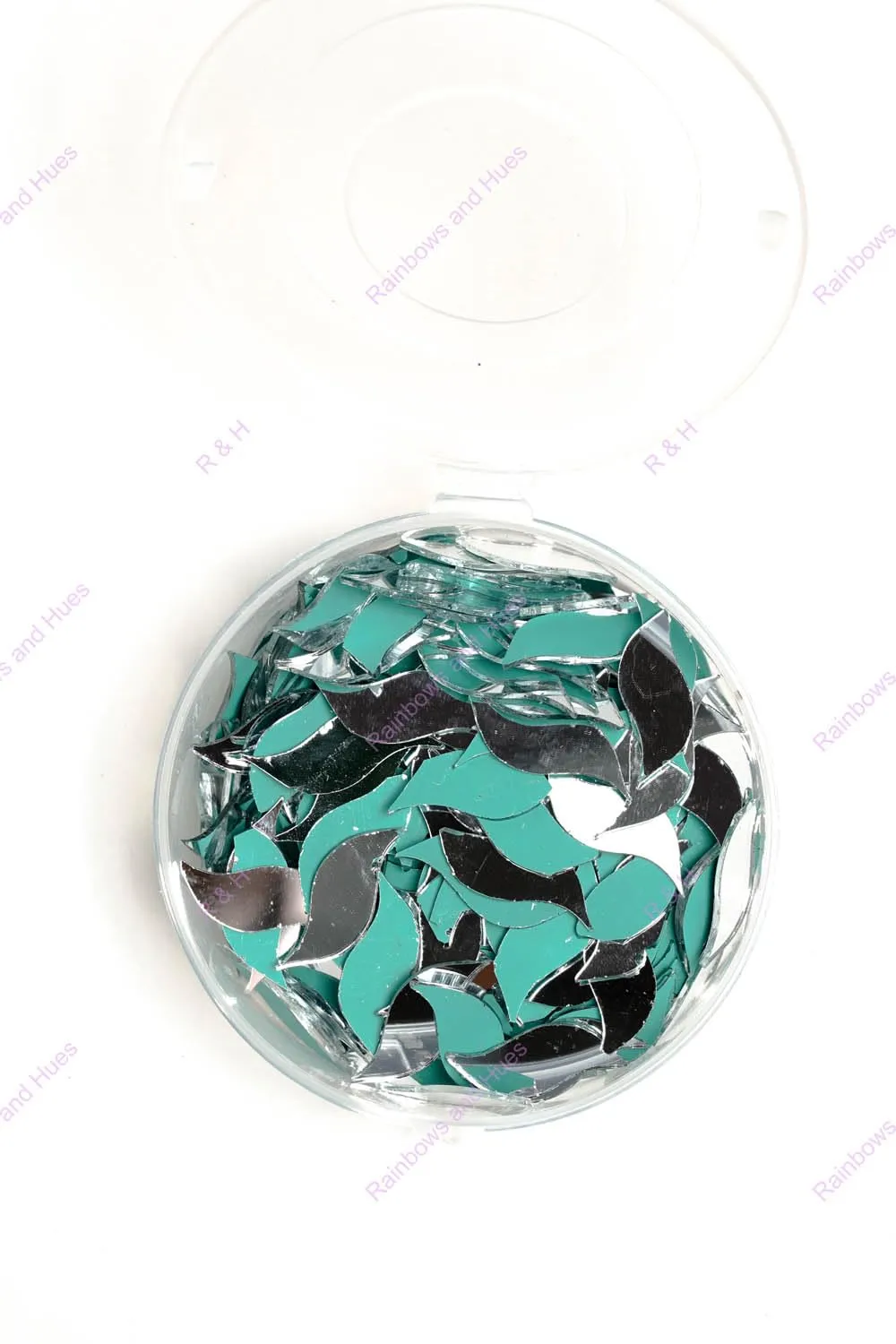 R&H Craft Mirrors S Shape, for LIPPAN Art, Crafts, Mirror Work, mud & Mirror Art and Create Beautiful Artwork for Home, Office, or Gifting etc... (2.5 X 1 CM)