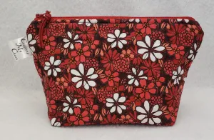 Red Flowers - Notions Bag