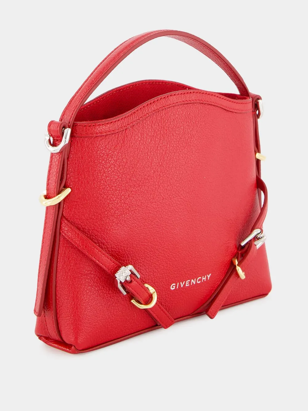 Red Nano Voyou Leather Bag