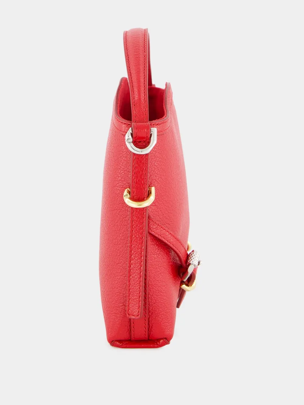 Red Nano Voyou Leather Bag