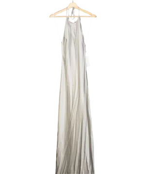 Reformation Grey Jeany Silk Dress UK S