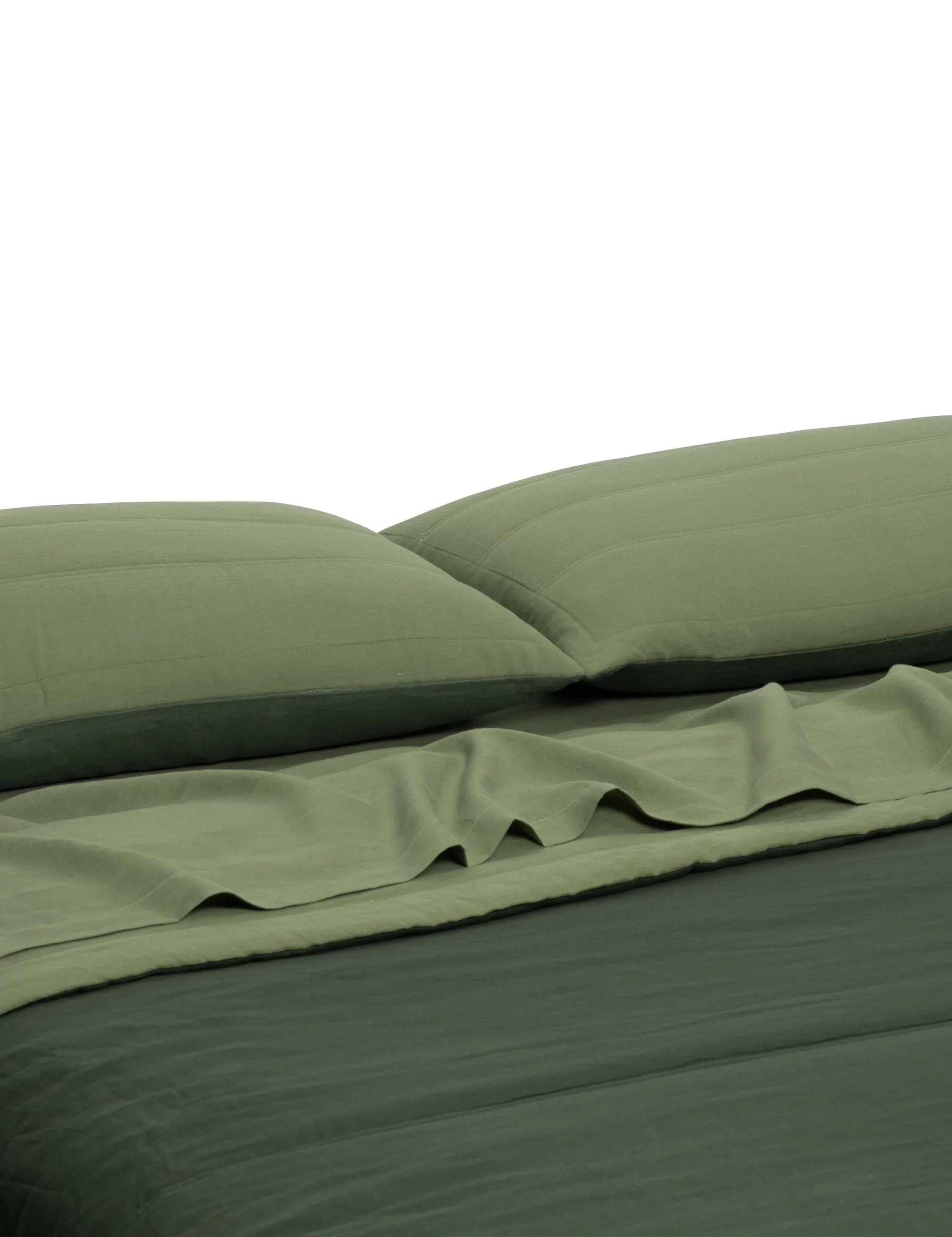 REVERSIBLE QUILTED BEDCOVER SET | CACTUS/CELTIC