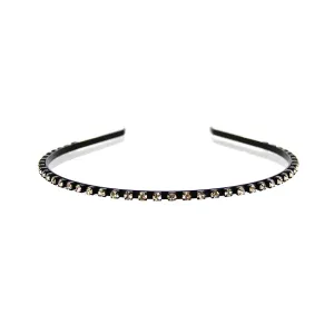 Rhinestone Headband Black