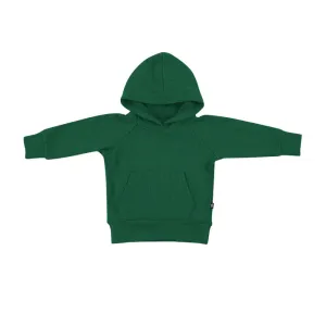 Ribbed Hoodie in Forest