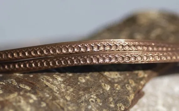 Ring Stock - Geometric Honeycomb - 2.7mm x 1mm