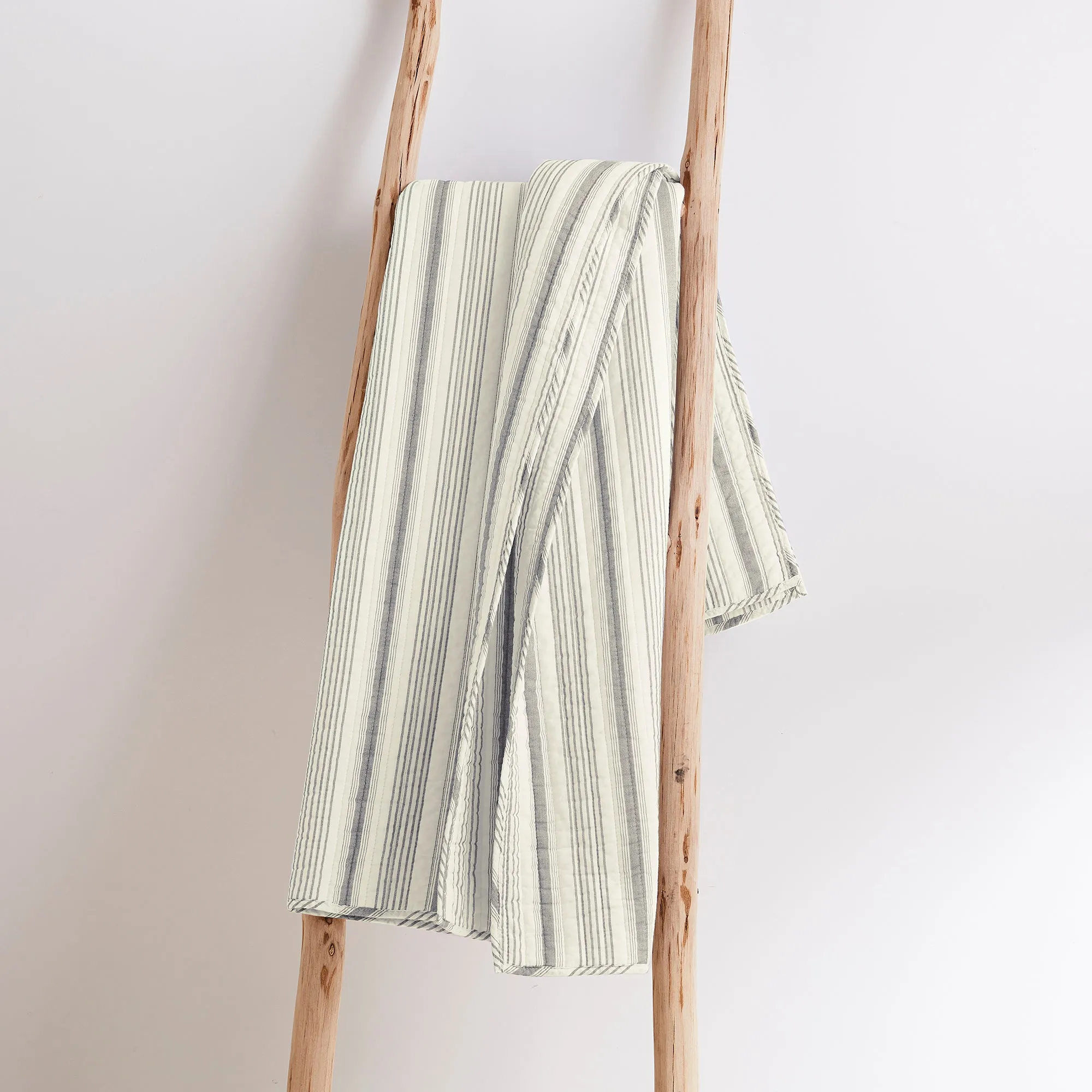 Rochelle Stripe Quilted Throw