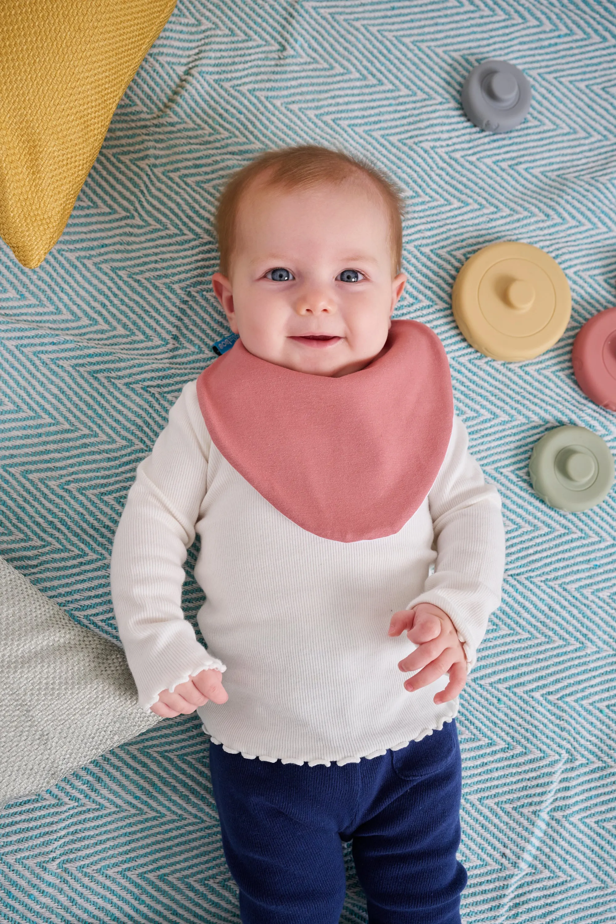 Rose Pink Waterproof Dribble Bib