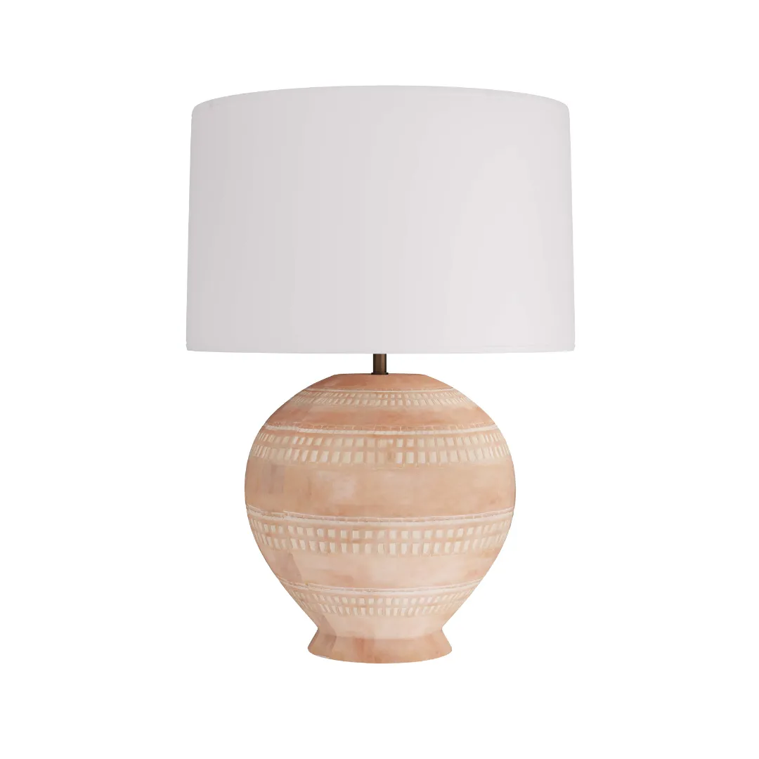 Rose Terracotta Lamp