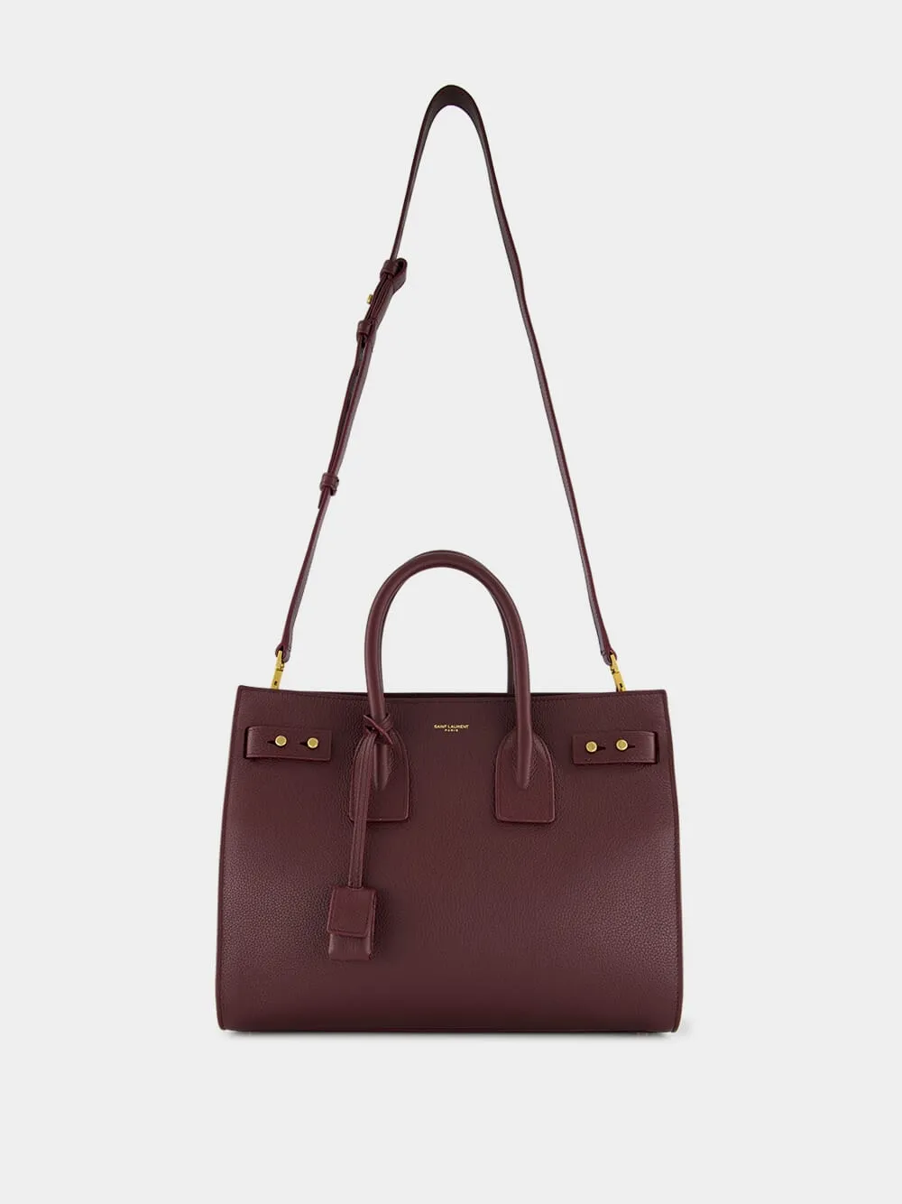 Rouge Cabernet Sac de Jour in Supple Grained Leather