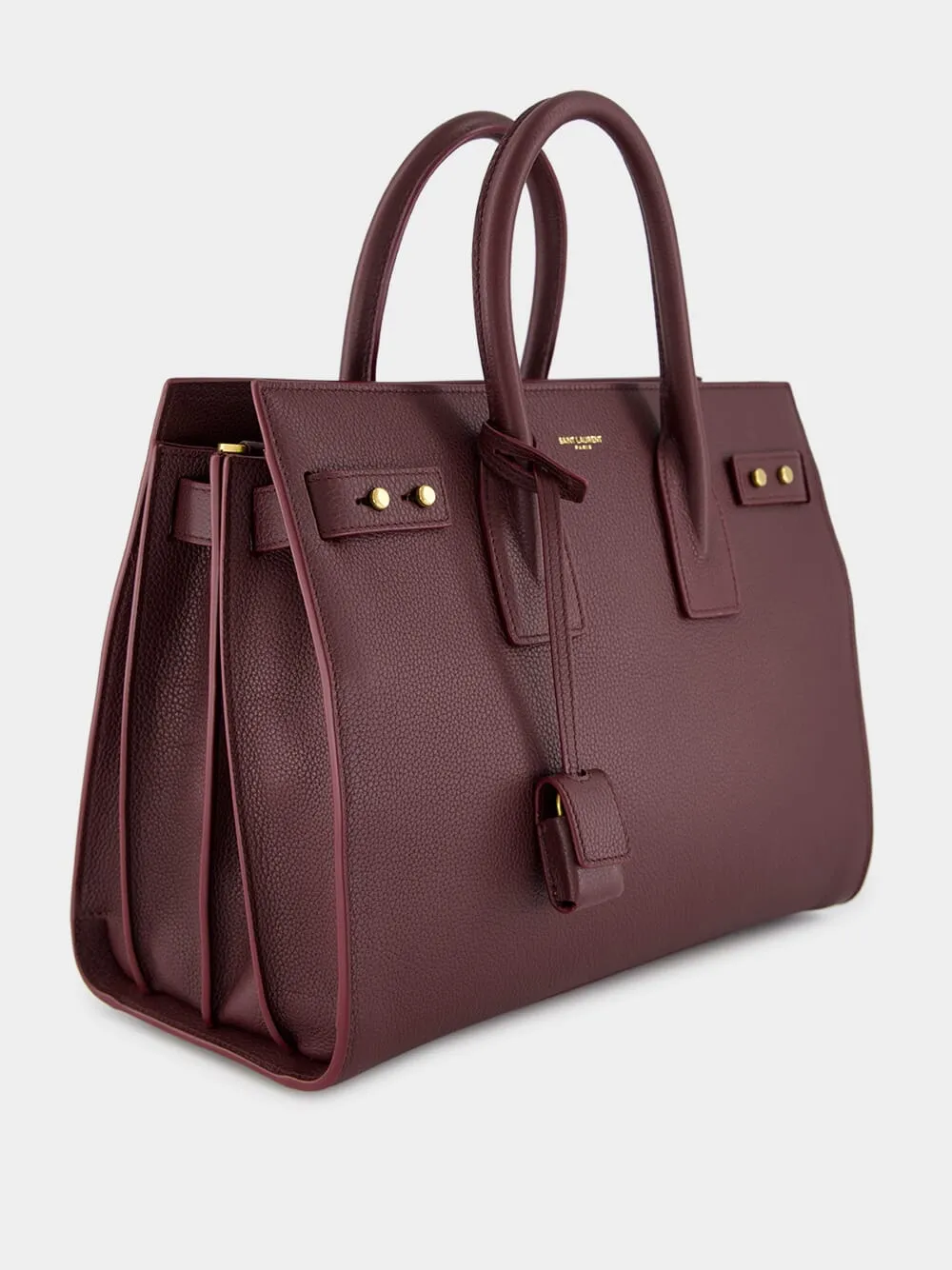 Rouge Cabernet Sac de Jour in Supple Grained Leather