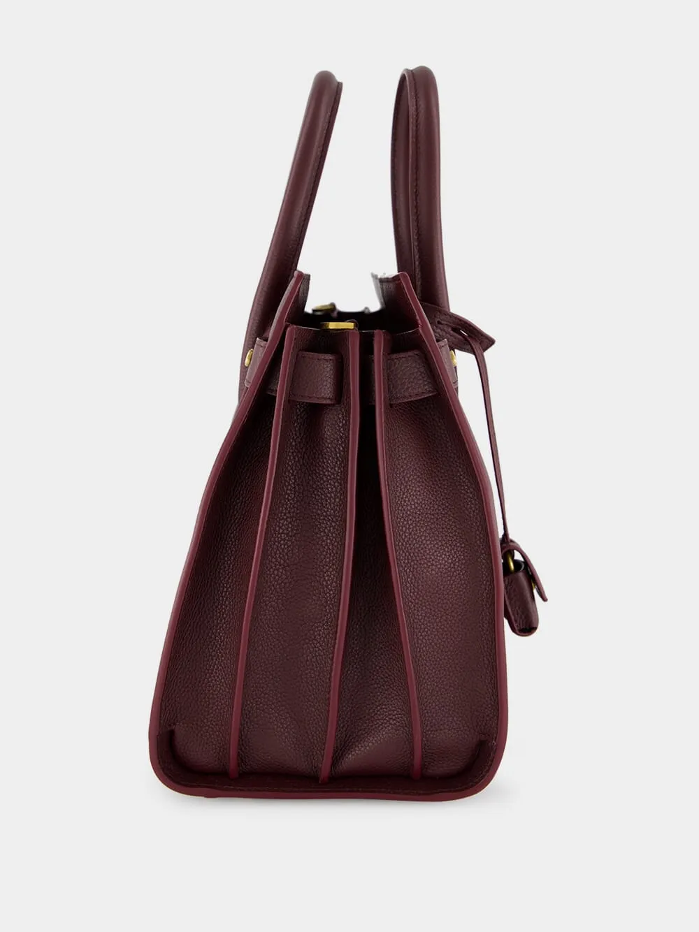 Rouge Cabernet Sac de Jour in Supple Grained Leather