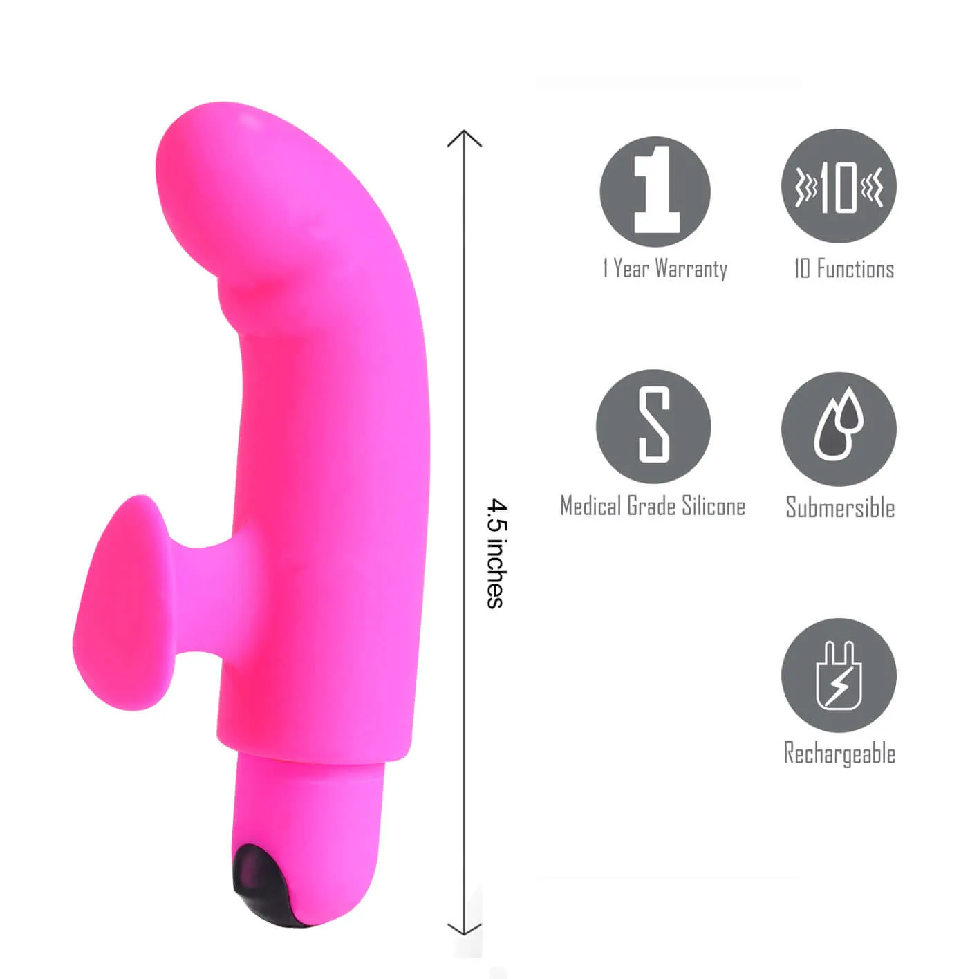 Sadie Silicone Finger Vibrator - Pink