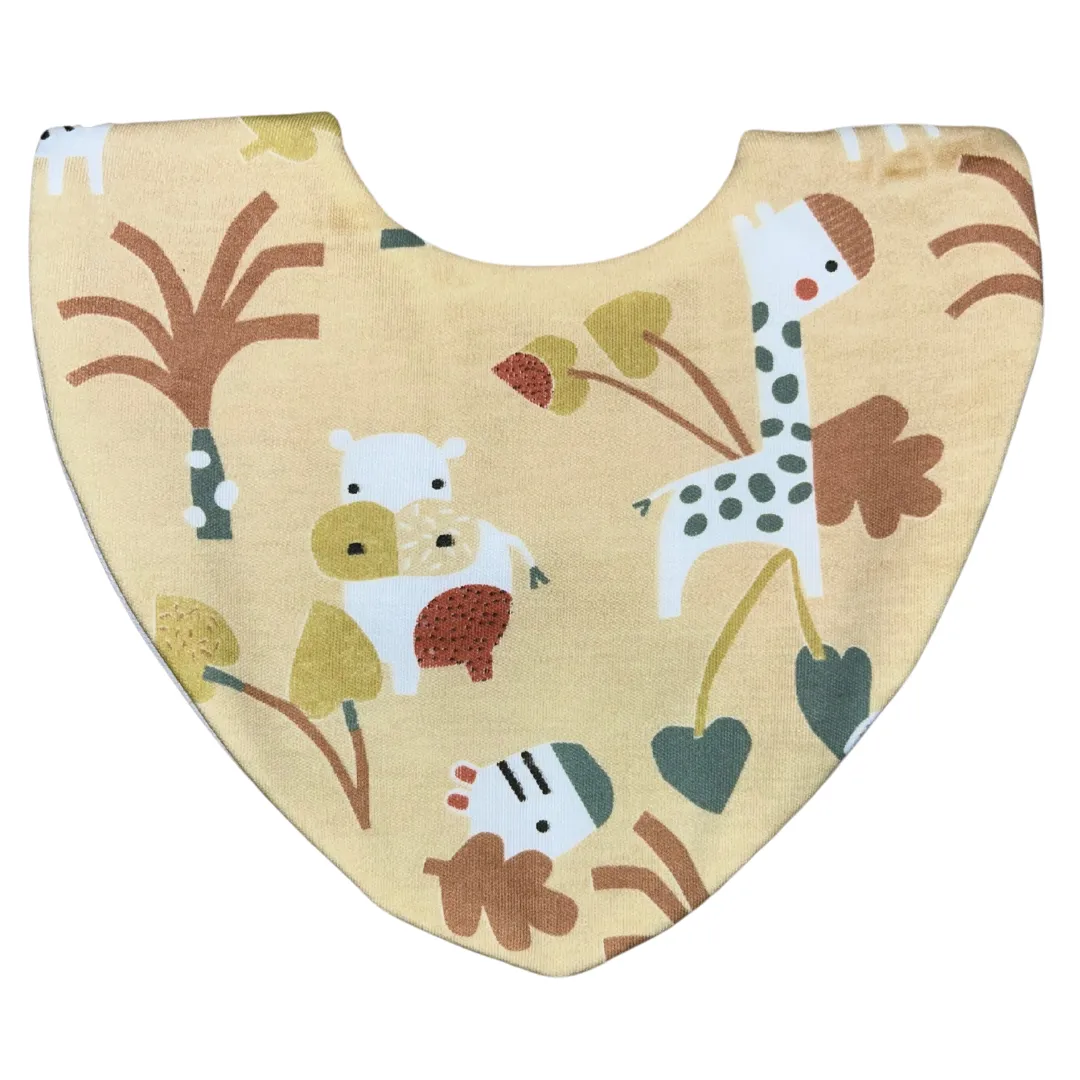Safari Bundle of 3 Waterproof Dribble Bibs