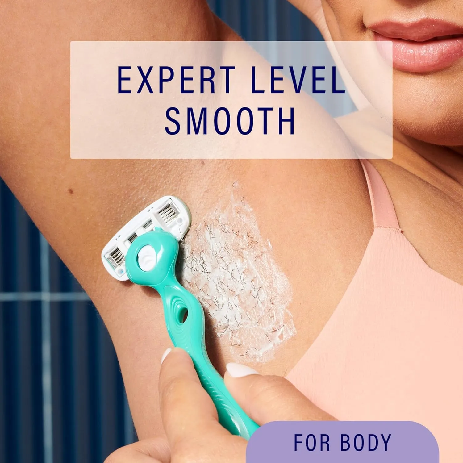 Sensitive Women'S Razor | 5-Blade Razors for Women Sensitive Skin | Womens Razors Sensitive Skin | 1 Handle & 2 Razor Blade Refills