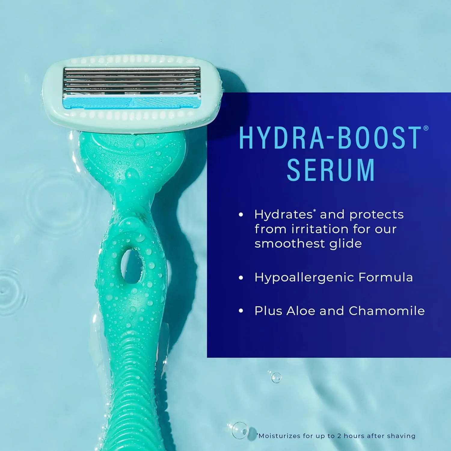 Sensitive Women'S Razor | 5-Blade Razors for Women Sensitive Skin | Womens Razors Sensitive Skin | 1 Handle & 2 Razor Blade Refills