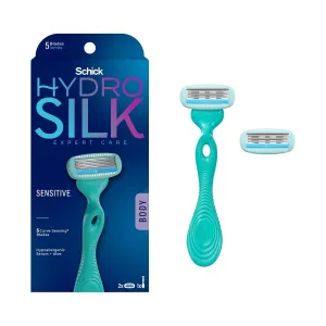 Sensitive Women'S Razor | 5-Blade Razors for Women Sensitive Skin | Womens Razors Sensitive Skin | 1 Handle & 2 Razor Blade Refills