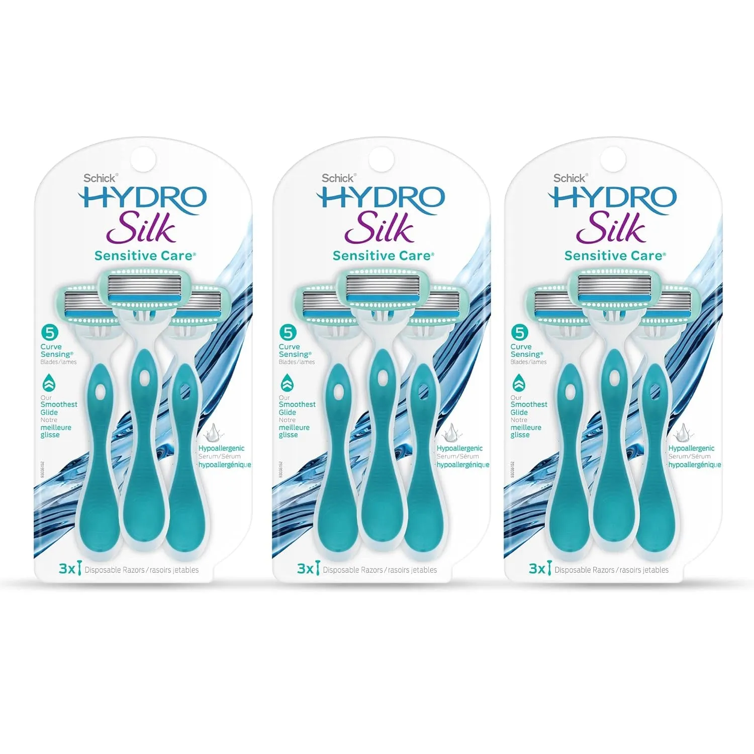 Sensitive Women'S Razor | 5-Blade Razors for Women Sensitive Skin | Womens Razors Sensitive Skin | 1 Handle & 2 Razor Blade Refills