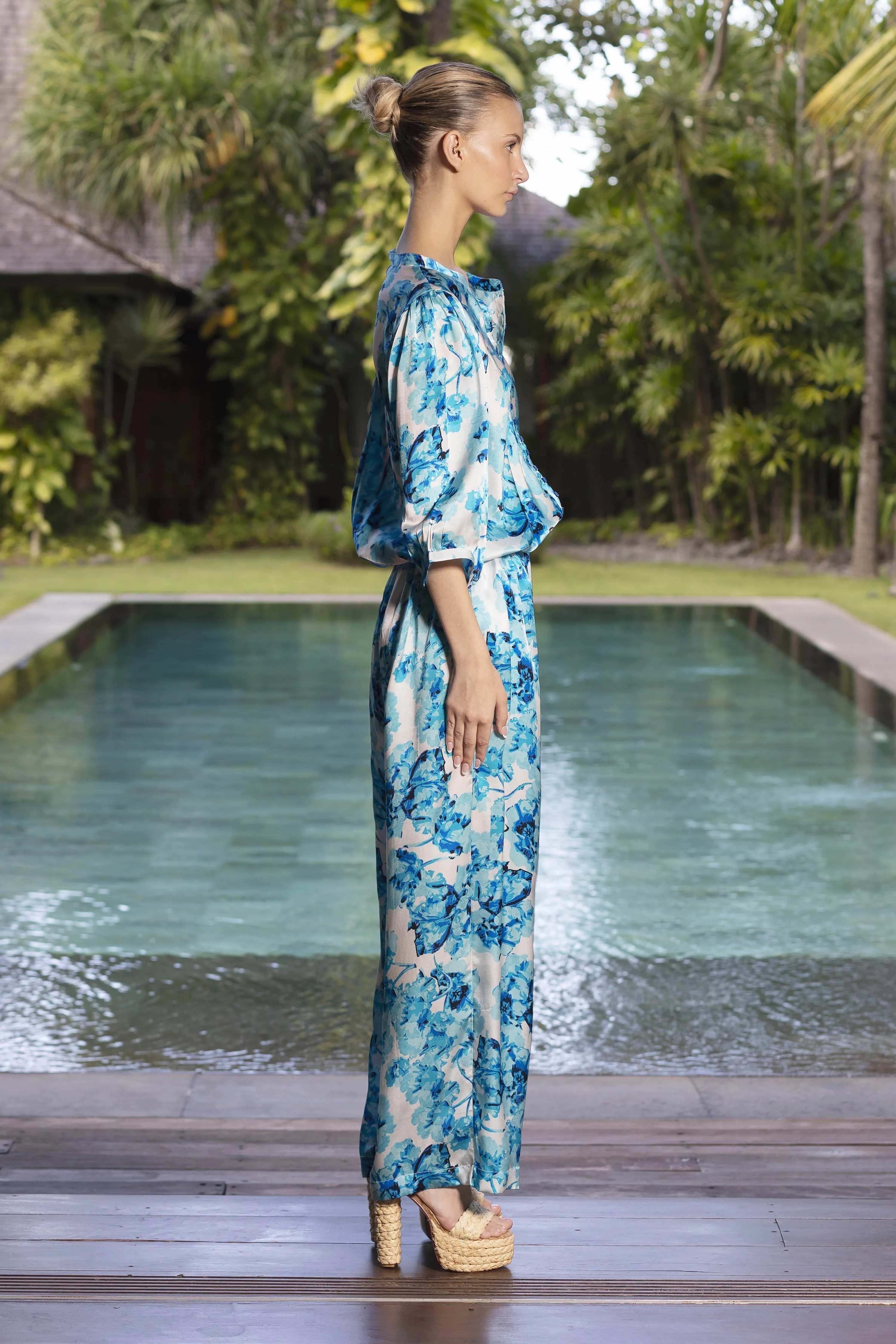 SHAMBALA SILK CHINA BLUE PANTS