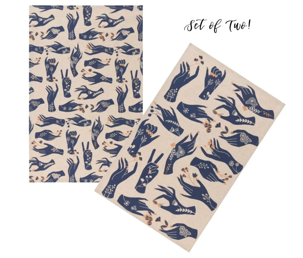 Show Of Hands Dish Towel (Set of Two)