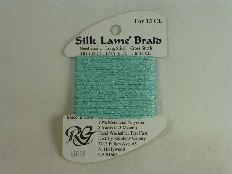 Silk Lame Braid LB118 Sea Spray