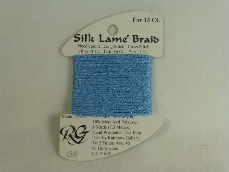Silk Lame Braid LB49 China Blue