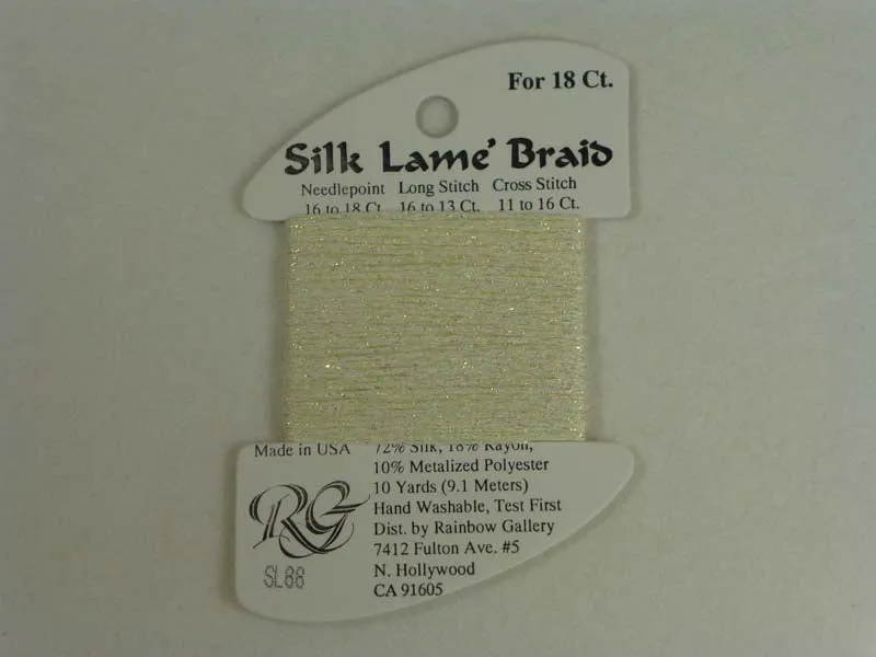 Silk Lame Braid SL88 Lemon Lite
